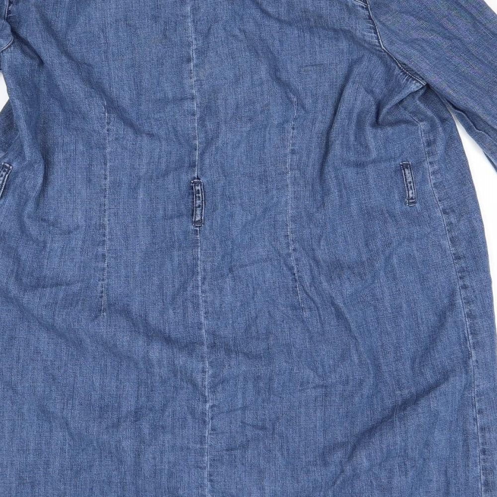 TU Womens Blue   Shirt Dress  Size 14