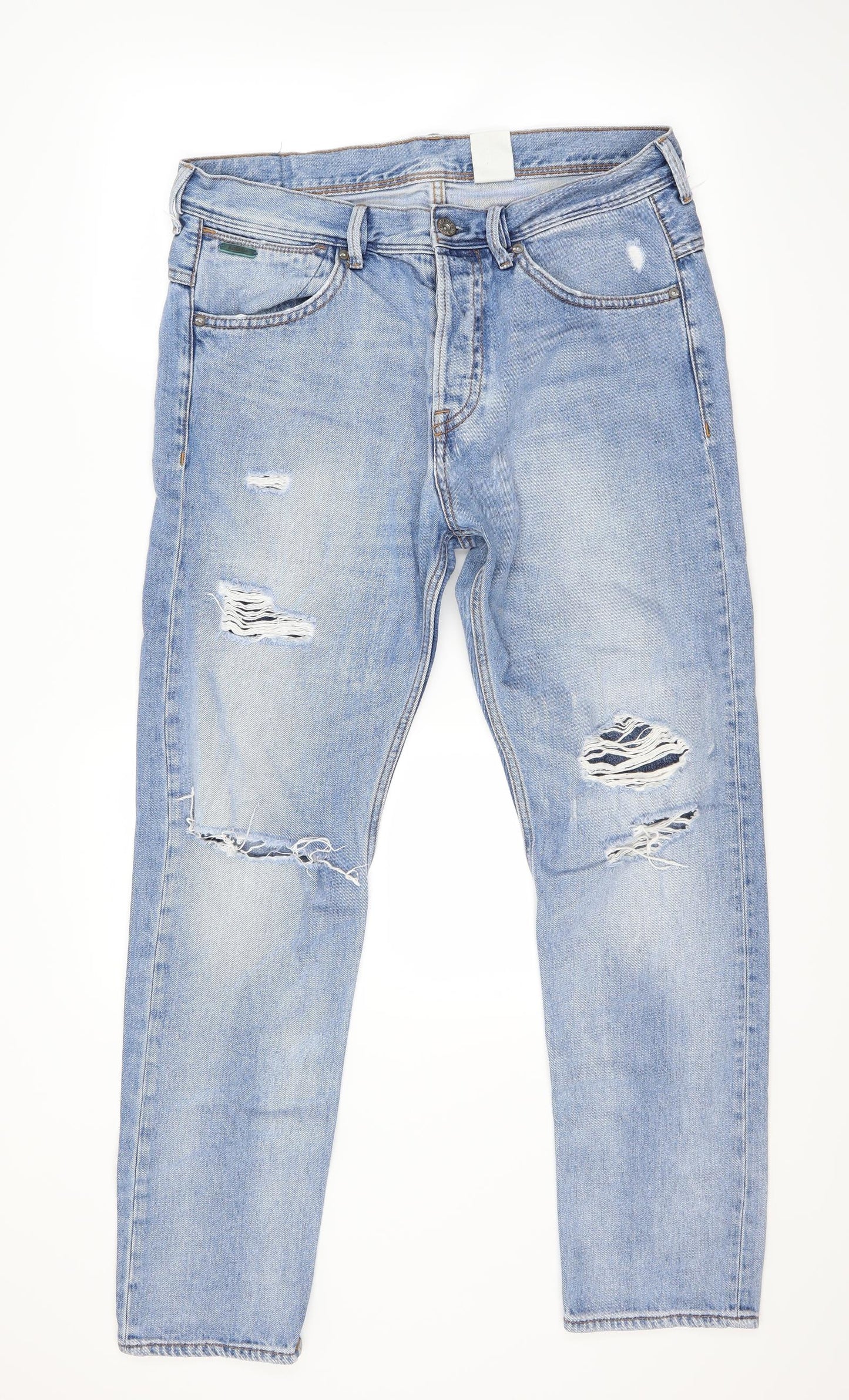 Denim Mens Blue   Tapered Jeans Size 34 L30 in