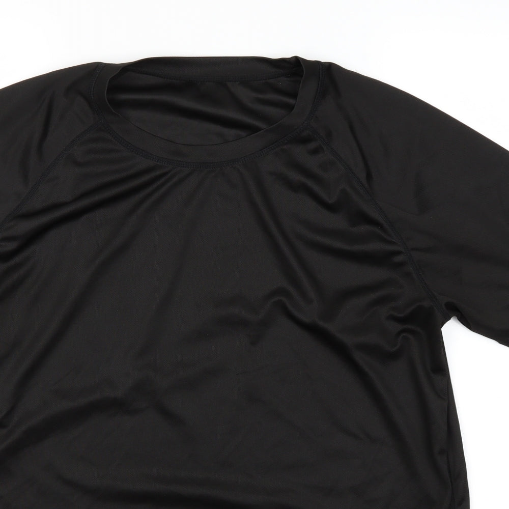 Preworn Mens Black    T-Shirt Size L