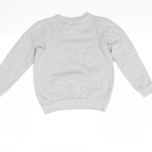 Pep&co Girls Grey   Pullover Sweatshirt Size 7-8 Years  - Friends Forever