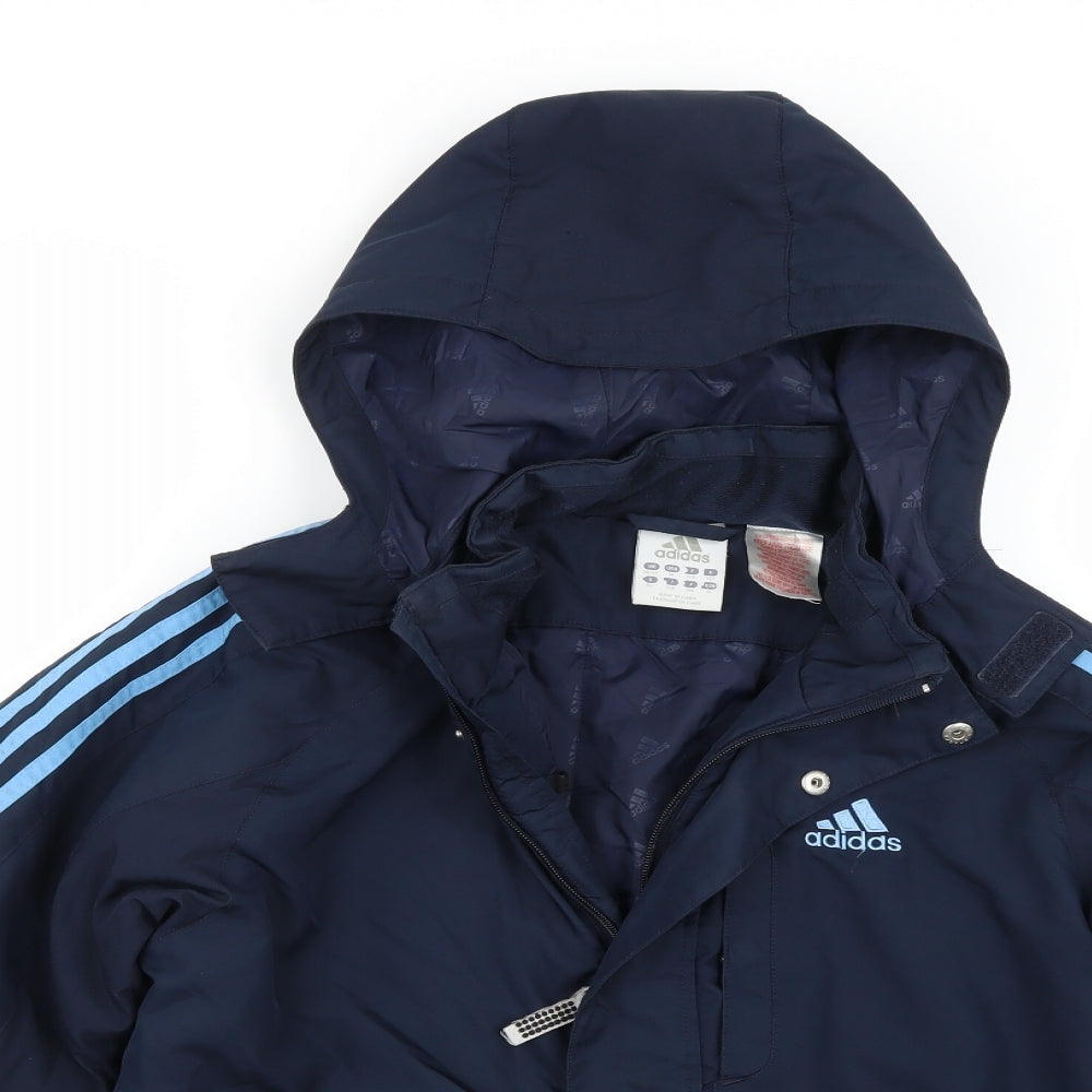 adidas Mens Blue   Jacket Coat Size 34