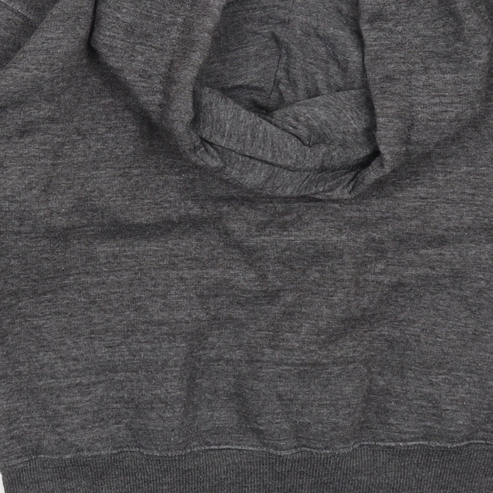 MALIKA Womens Grey   Pullover Hoodie Size L
