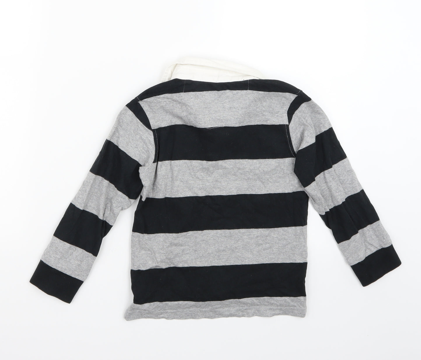 Primark Boys Grey Striped  Basic T-Shirt Size 4-5 Years