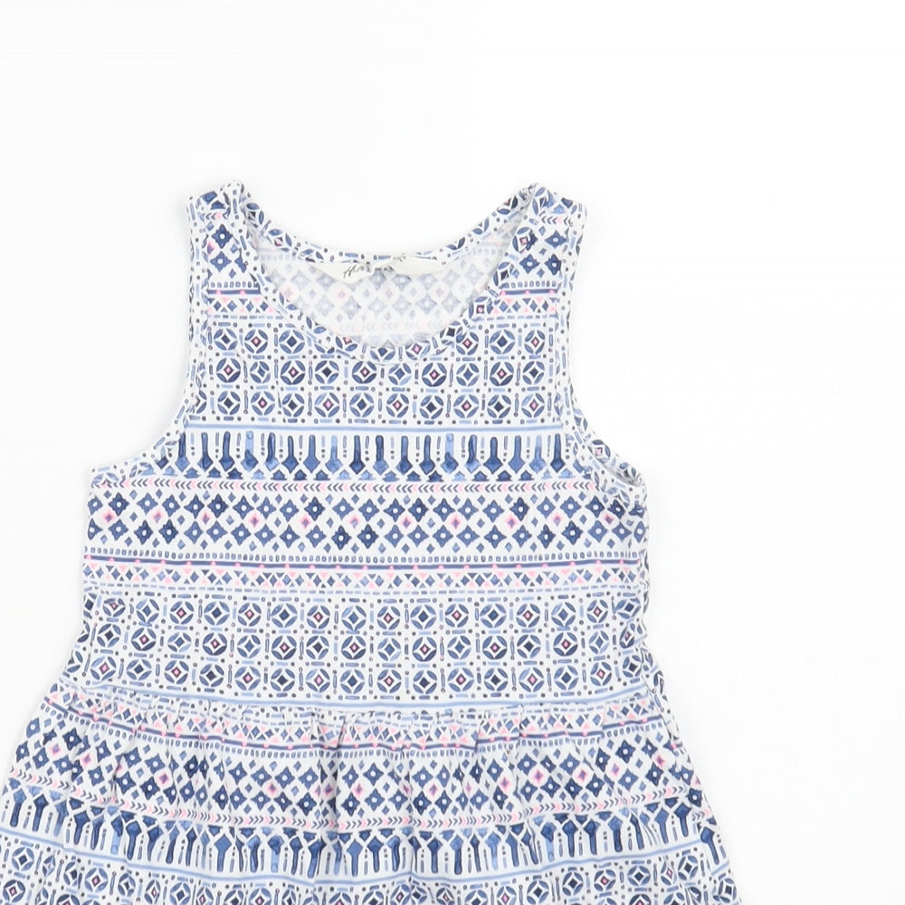 H&M Girls White   A-Line  Size 3-4 Years