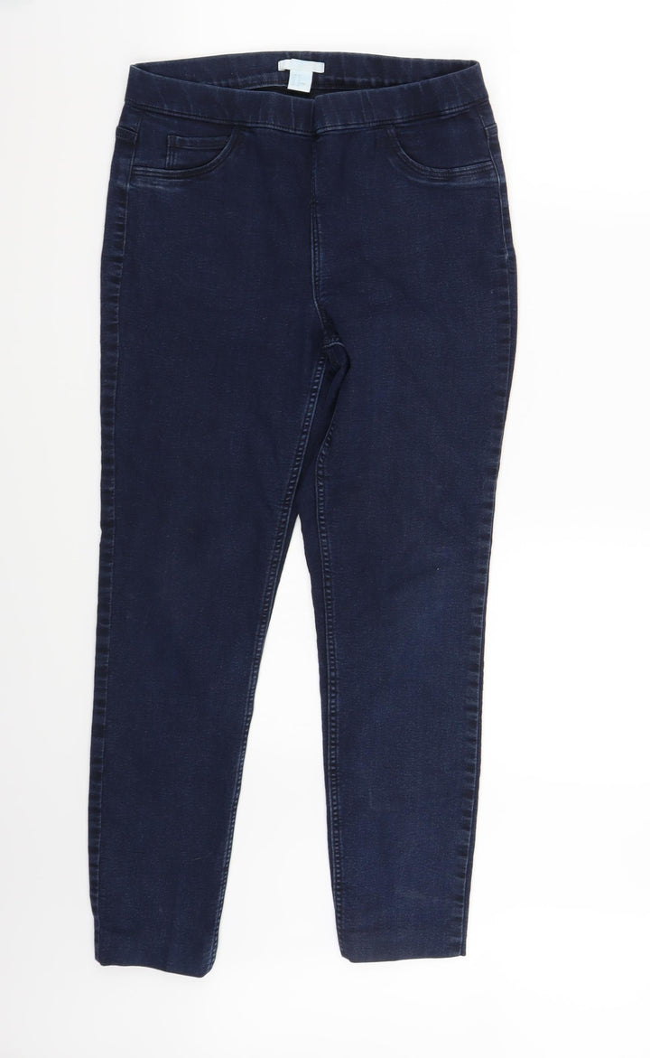 H&M Womens Blue Cropped Jeans Size 10 L26 in
