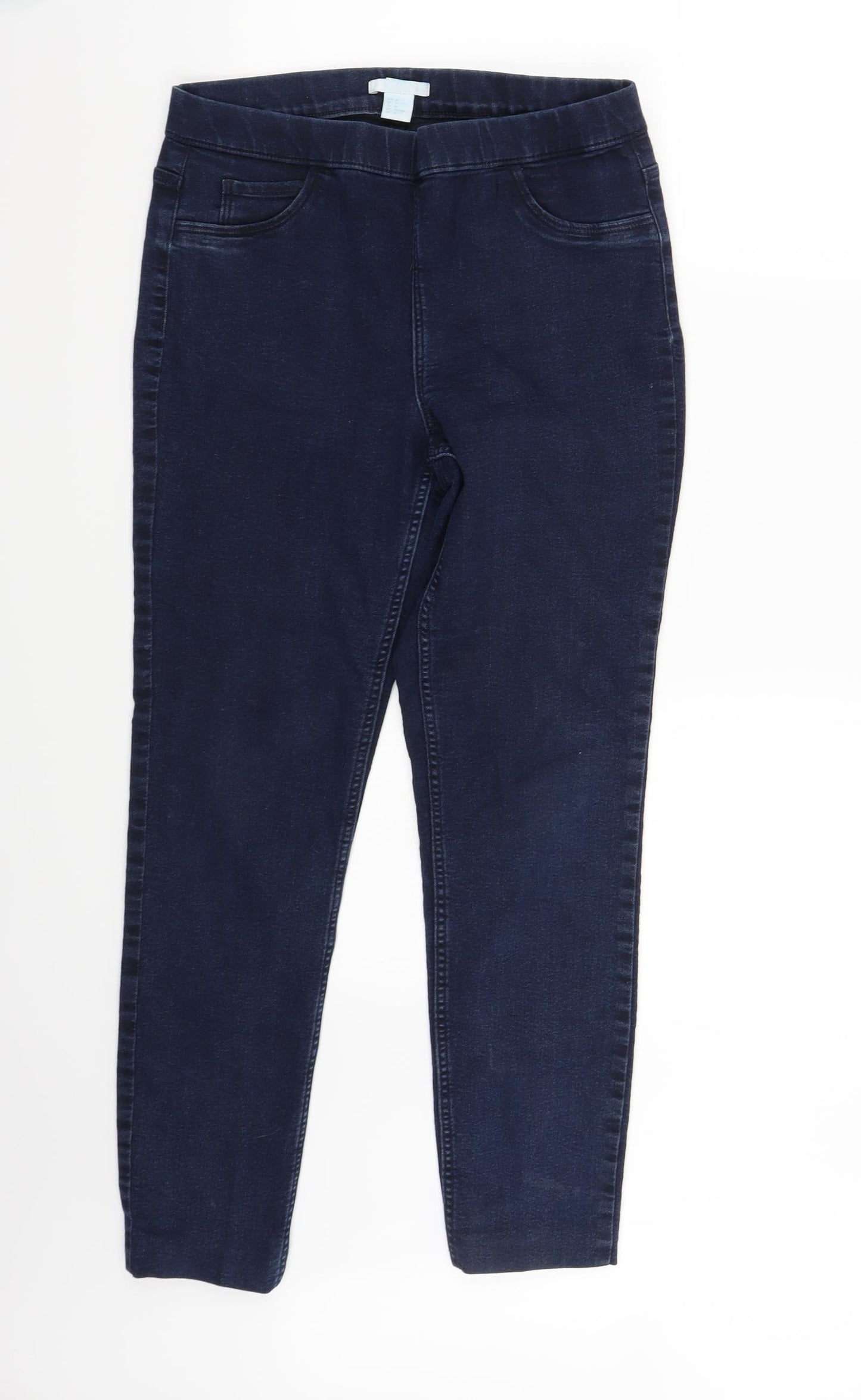 H&M Womens Blue   Cropped Jeans Size 10 L26 in