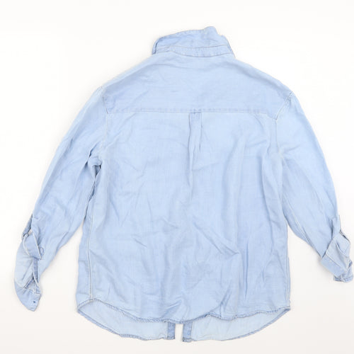 Principles Womens Blue   Basic Button-Up Size 10