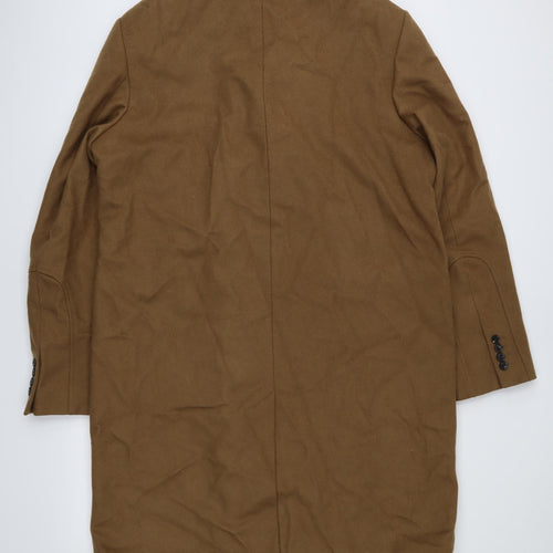 Jaeger Mens Brown   Overcoat Coat Size 2XL