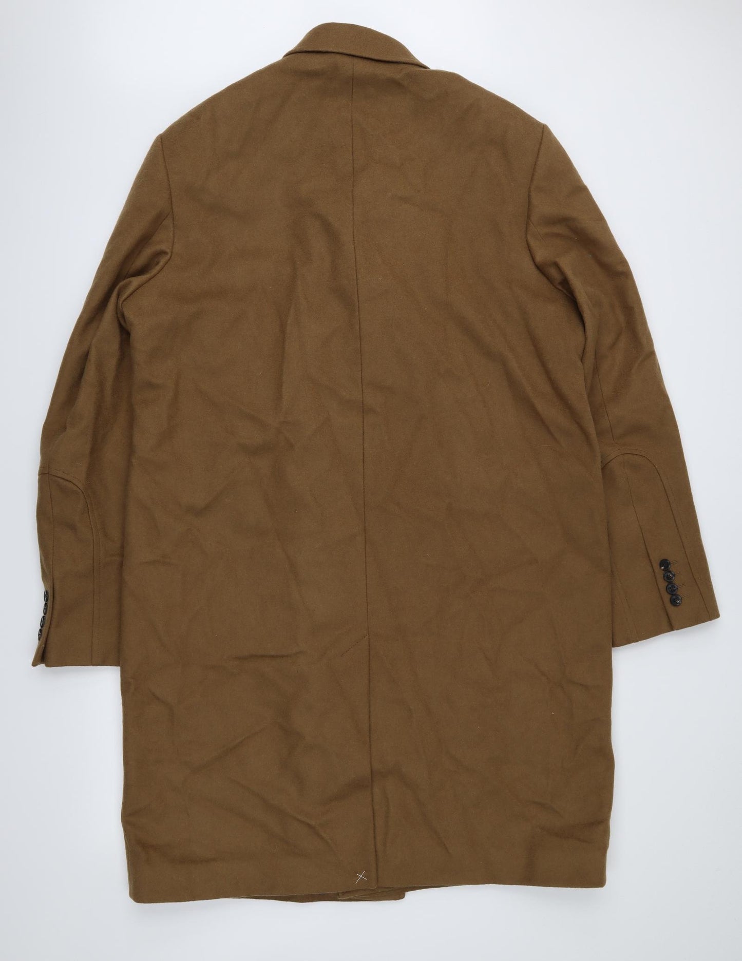 Jaeger Mens Brown   Overcoat Coat Size 2XL