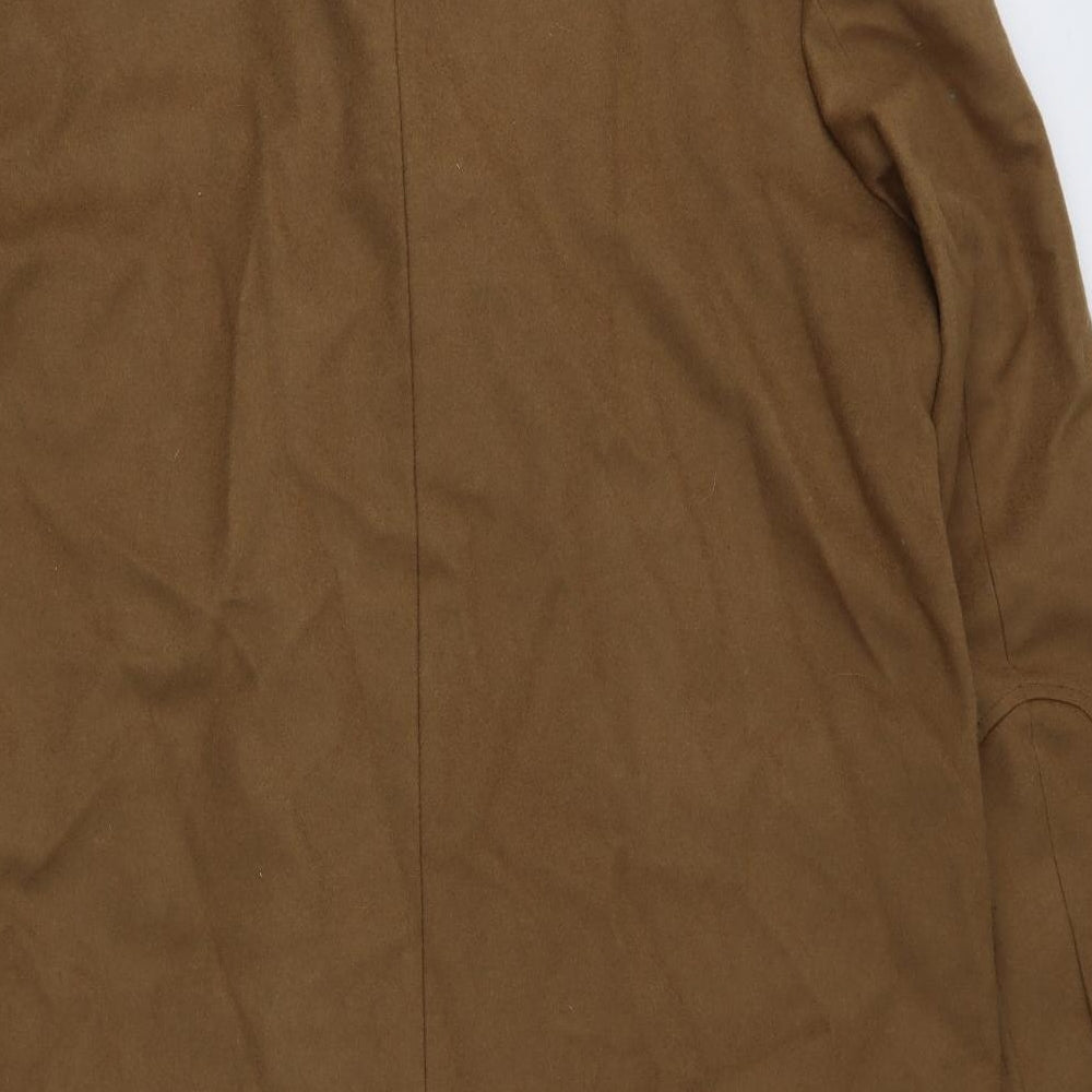 Jaeger Mens Brown   Overcoat Coat Size 2XL