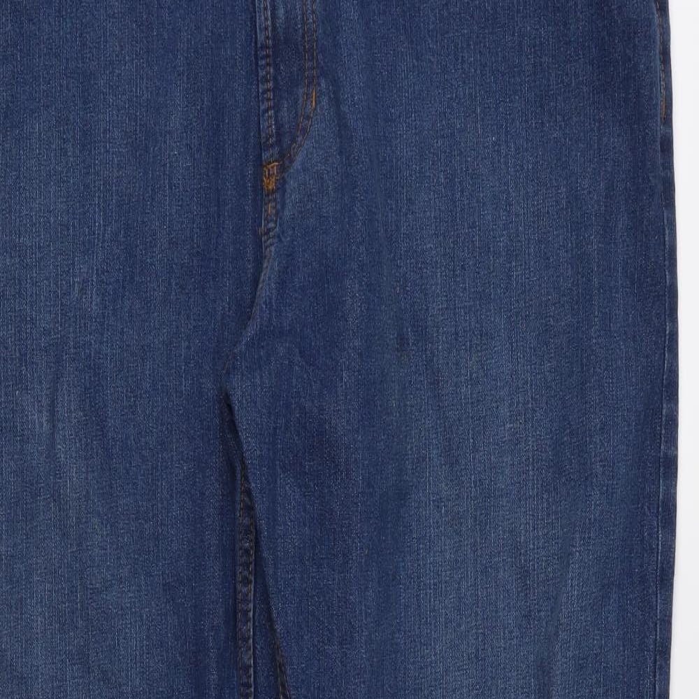 Marks and Spencer Mens Blue  Denim Straight Jeans Size 42 L31 in