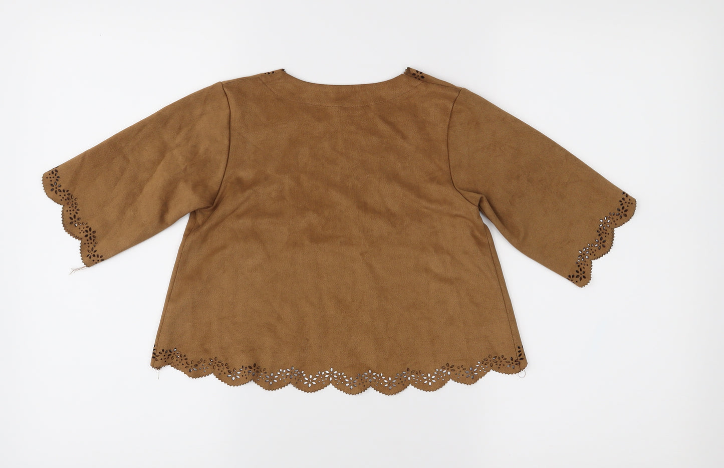 Matalan Girls Brown   Jacket  Size 4 Years  - Suede Effect