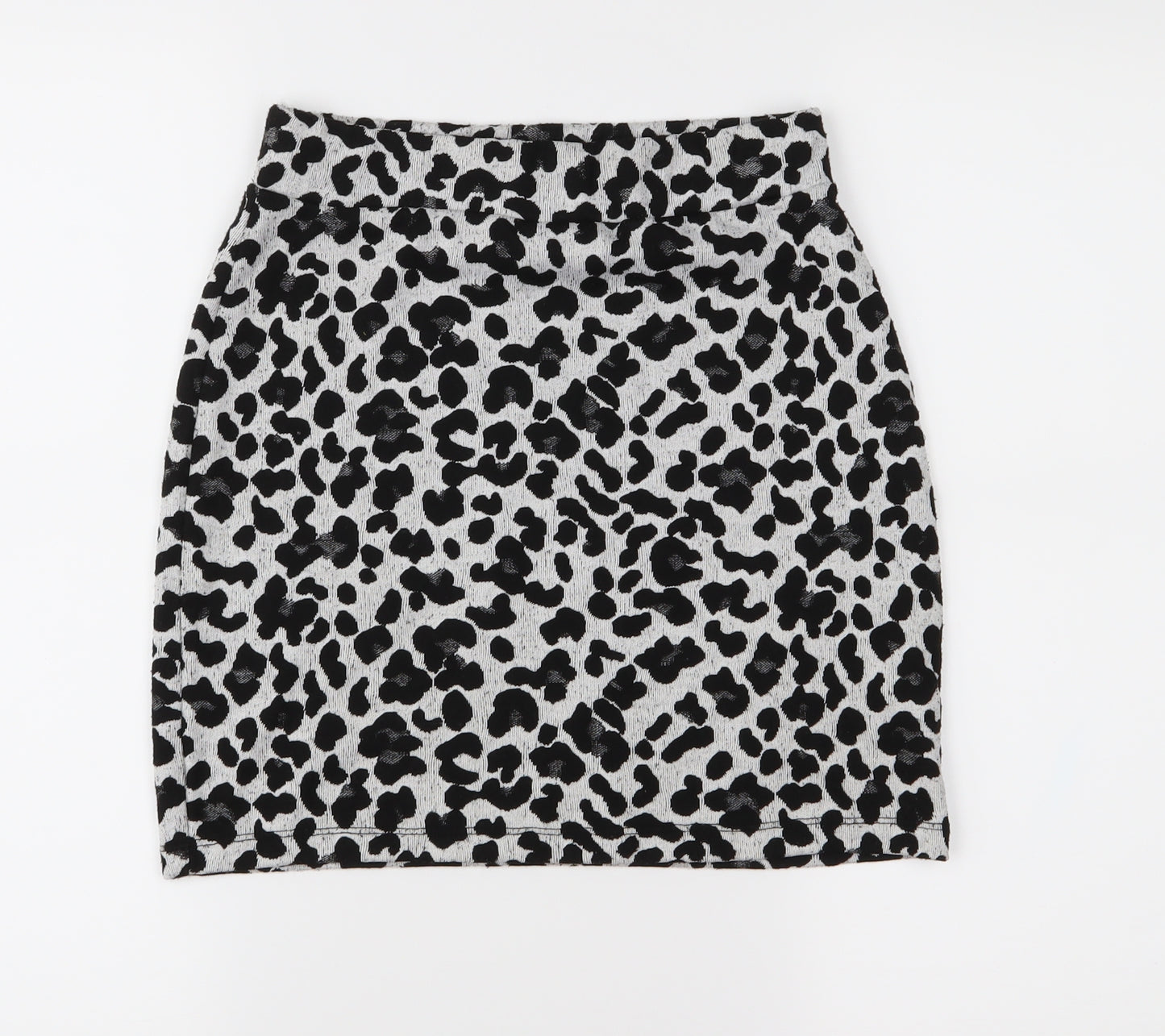 Atmosphere Womens Black Animal Print  Mini Skirt Size 8