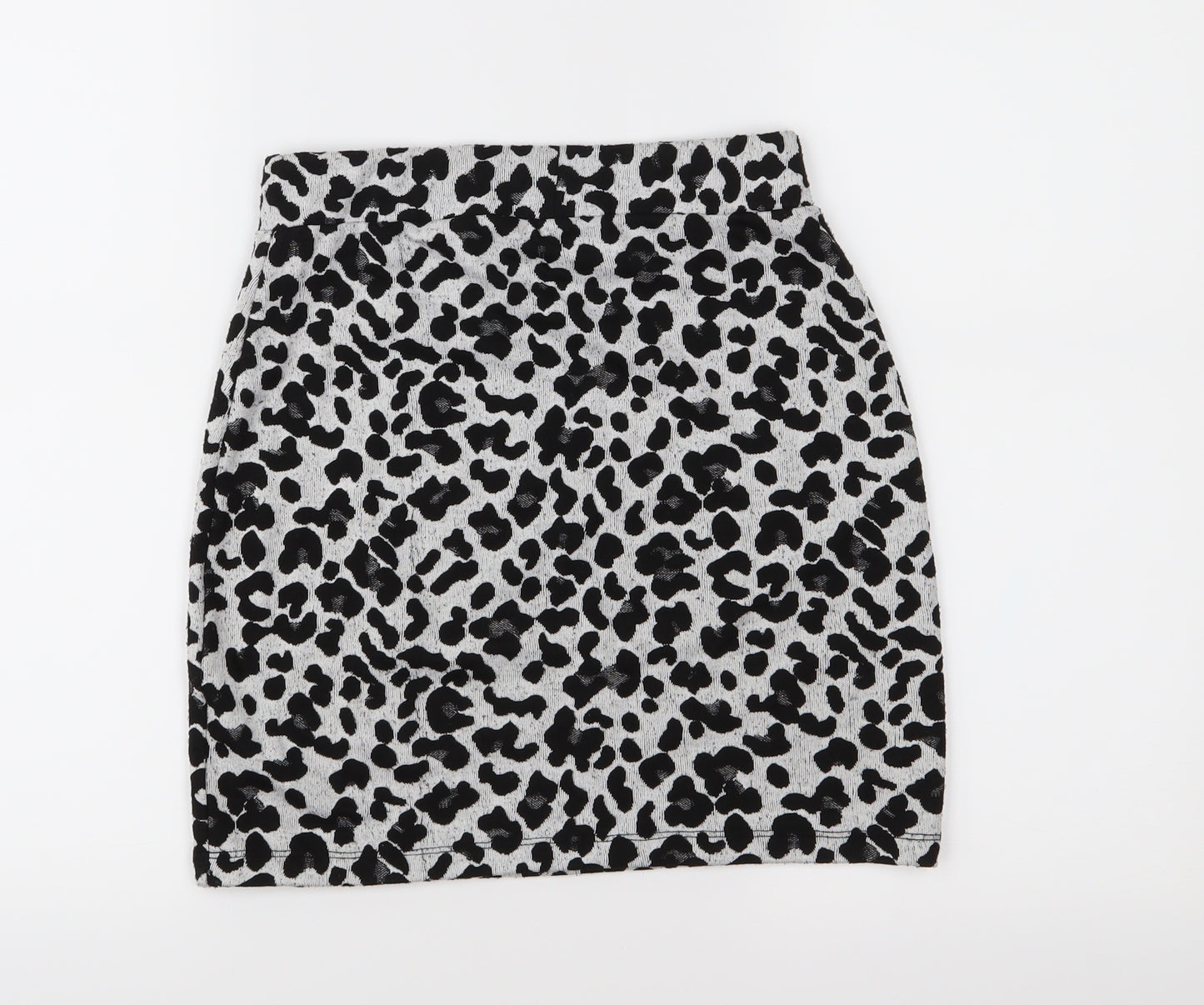 Atmosphere Womens Black Animal Print  Mini Skirt Size 8