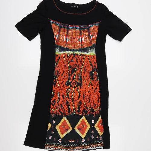 Body Flirt Womens Black  Jersey T-Shirt Dress  Size 4