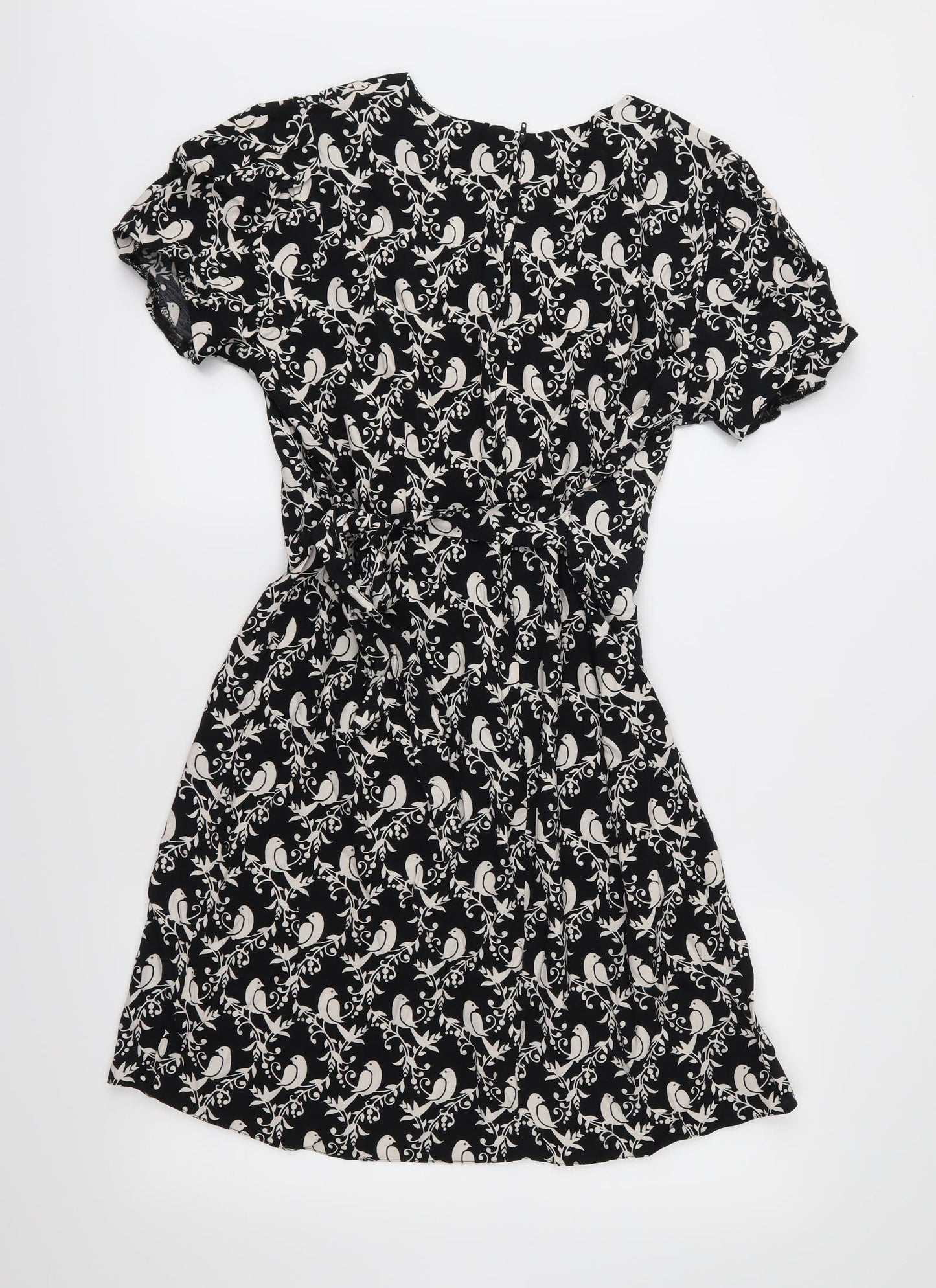 Dorothy Perkins Womens Black   Fit & Flare  Size 16  - Birds