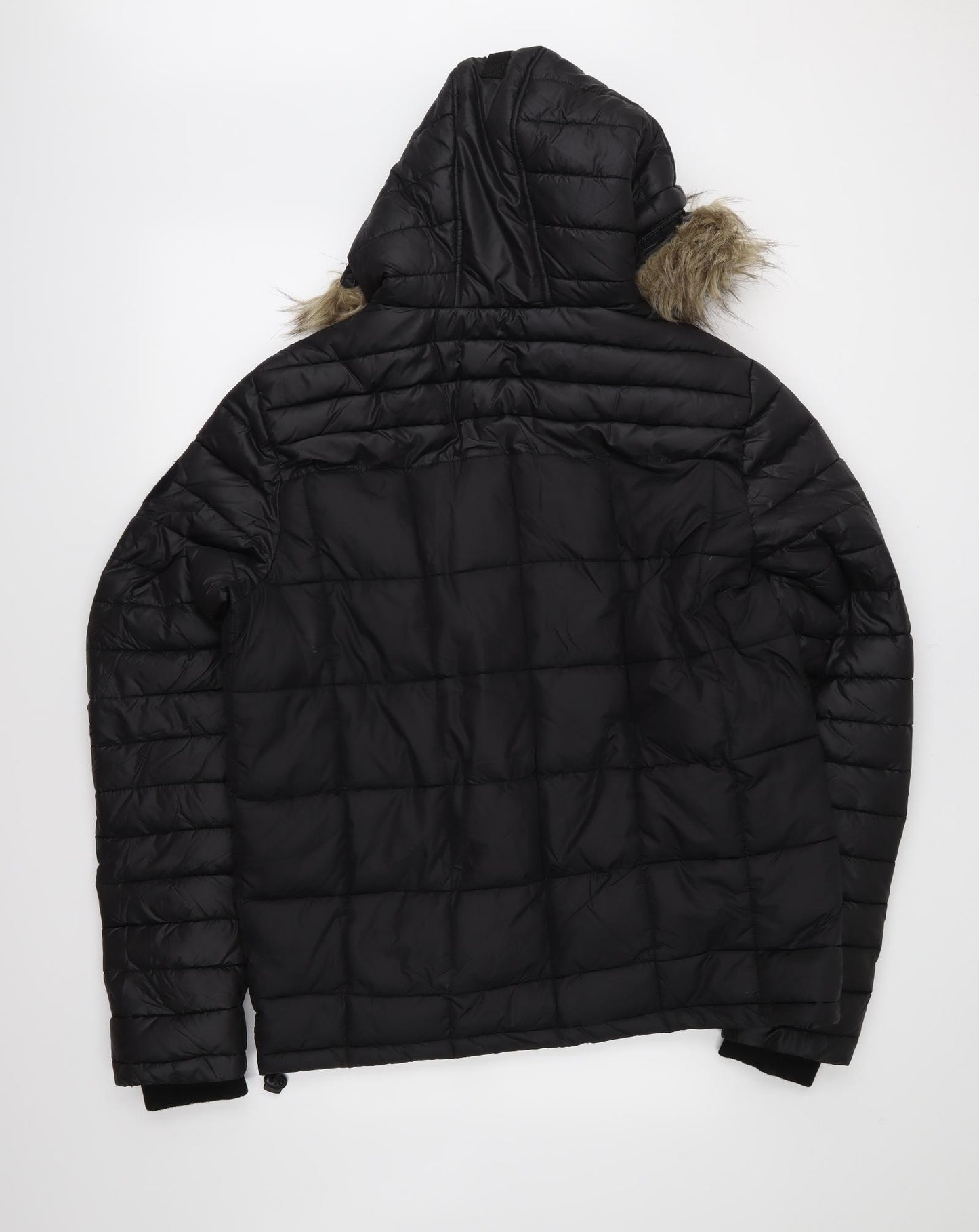4Biden Mens Black   Parka Jacket Size L