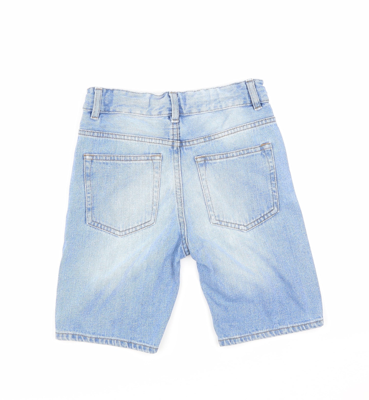 Preworn Boys Blue  Denim Bermuda Shorts Size 9 Years