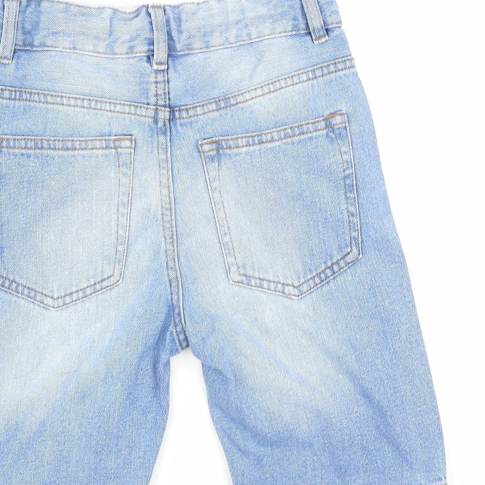 Preworn Boys Blue  Denim Bermuda Shorts Size 9 Years