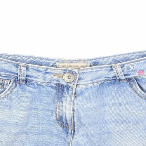NEXT Girls Blue  Denim Hot Pants Shorts Size 12 Years