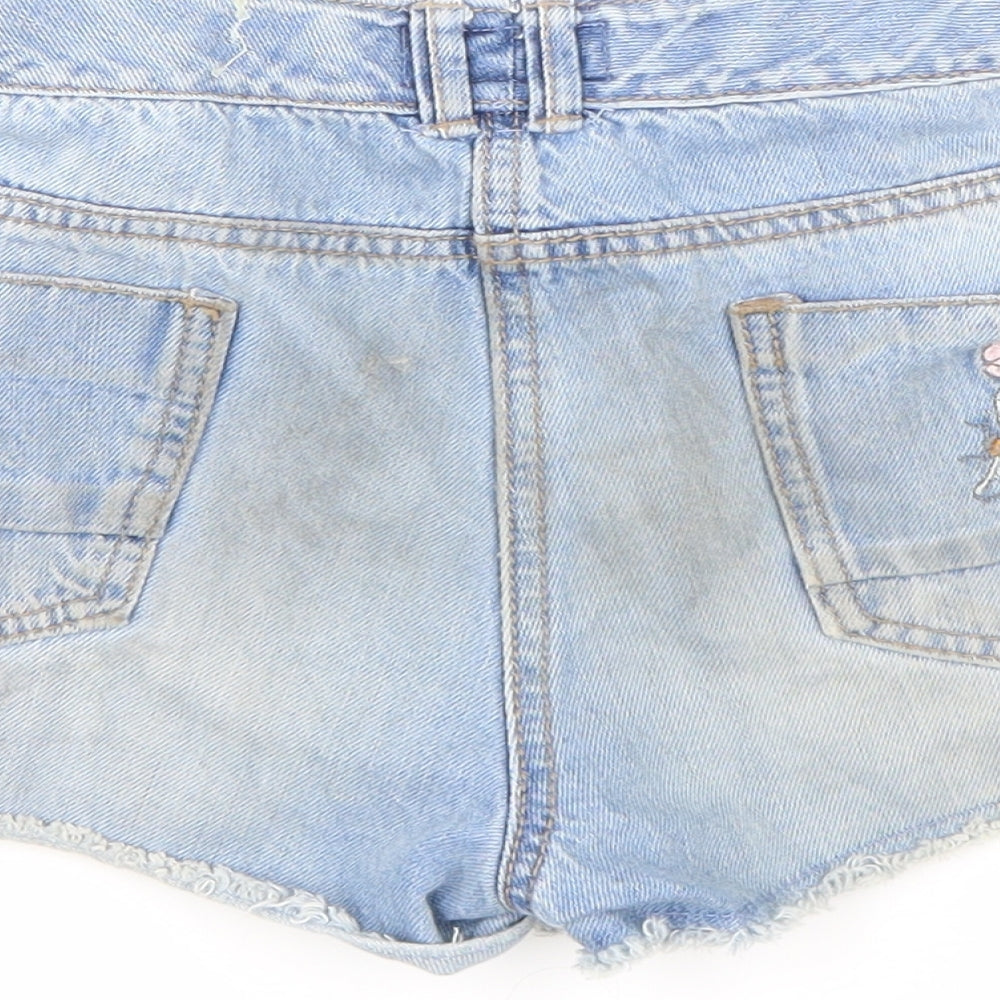 NEXT Girls Blue  Denim Hot Pants Shorts Size 12 Years