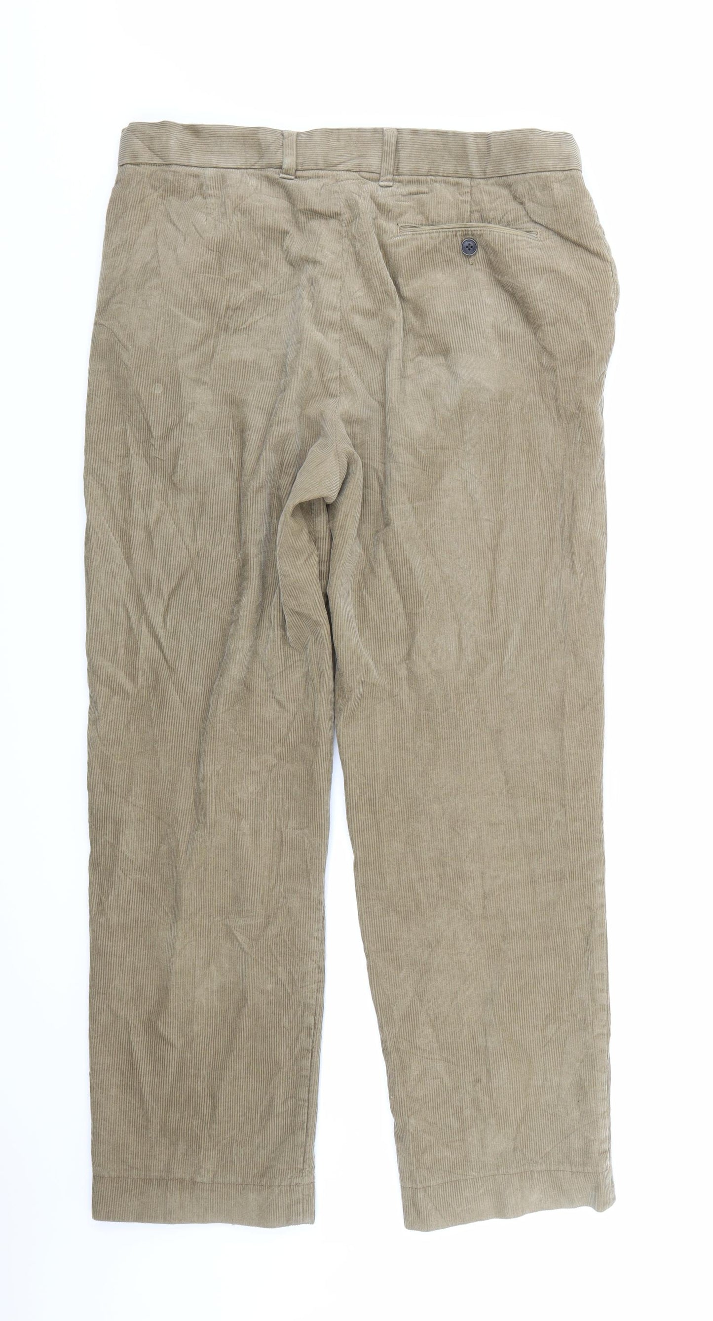 Marks and Spencer Mens Beige  Corduroy Trousers   L35 in