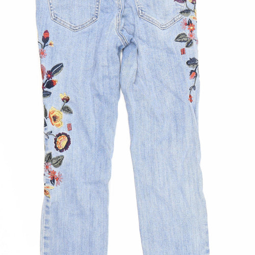 New Look Womens Blue  Denim Straight Jeans Size 10 L26 in