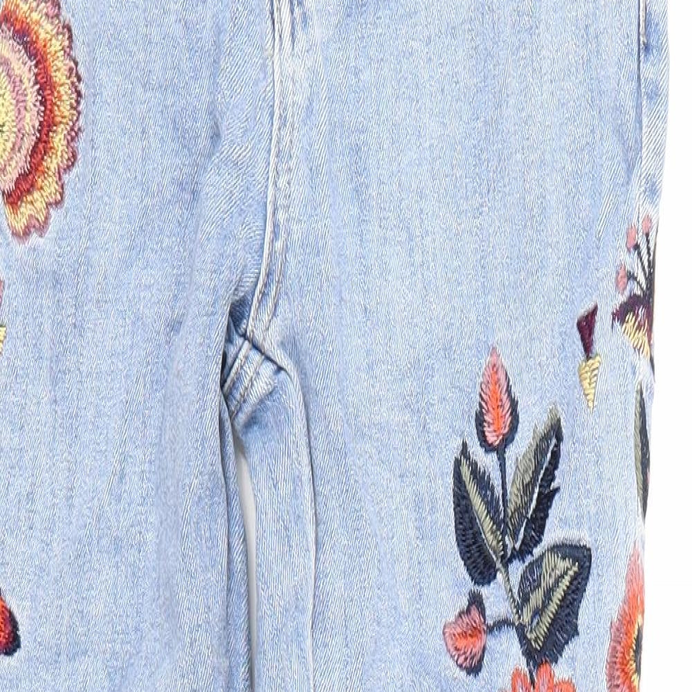 New Look Womens Blue  Denim Straight Jeans Size 10 L26 in