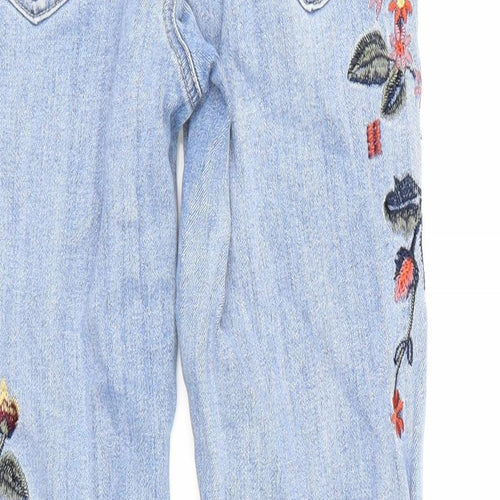 New Look Womens Blue  Denim Straight Jeans Size 10 L26 in