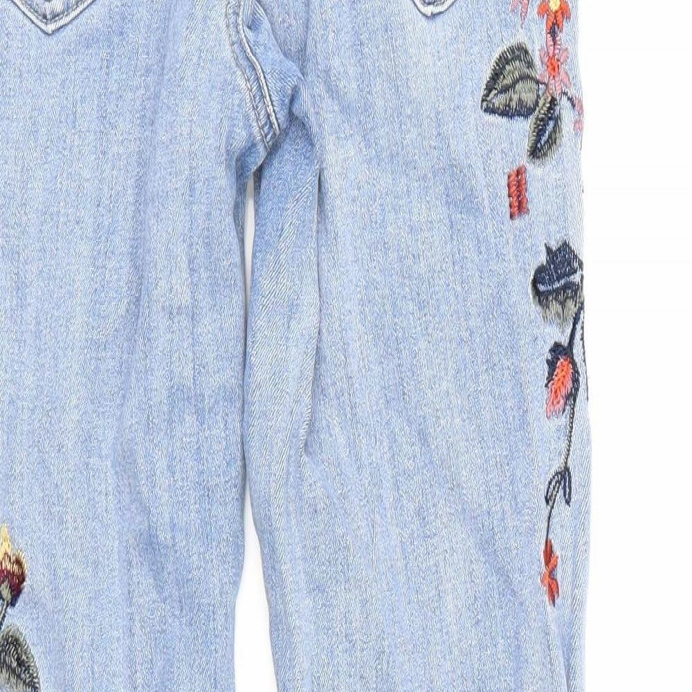New Look Womens Blue  Denim Straight Jeans Size 10 L26 in