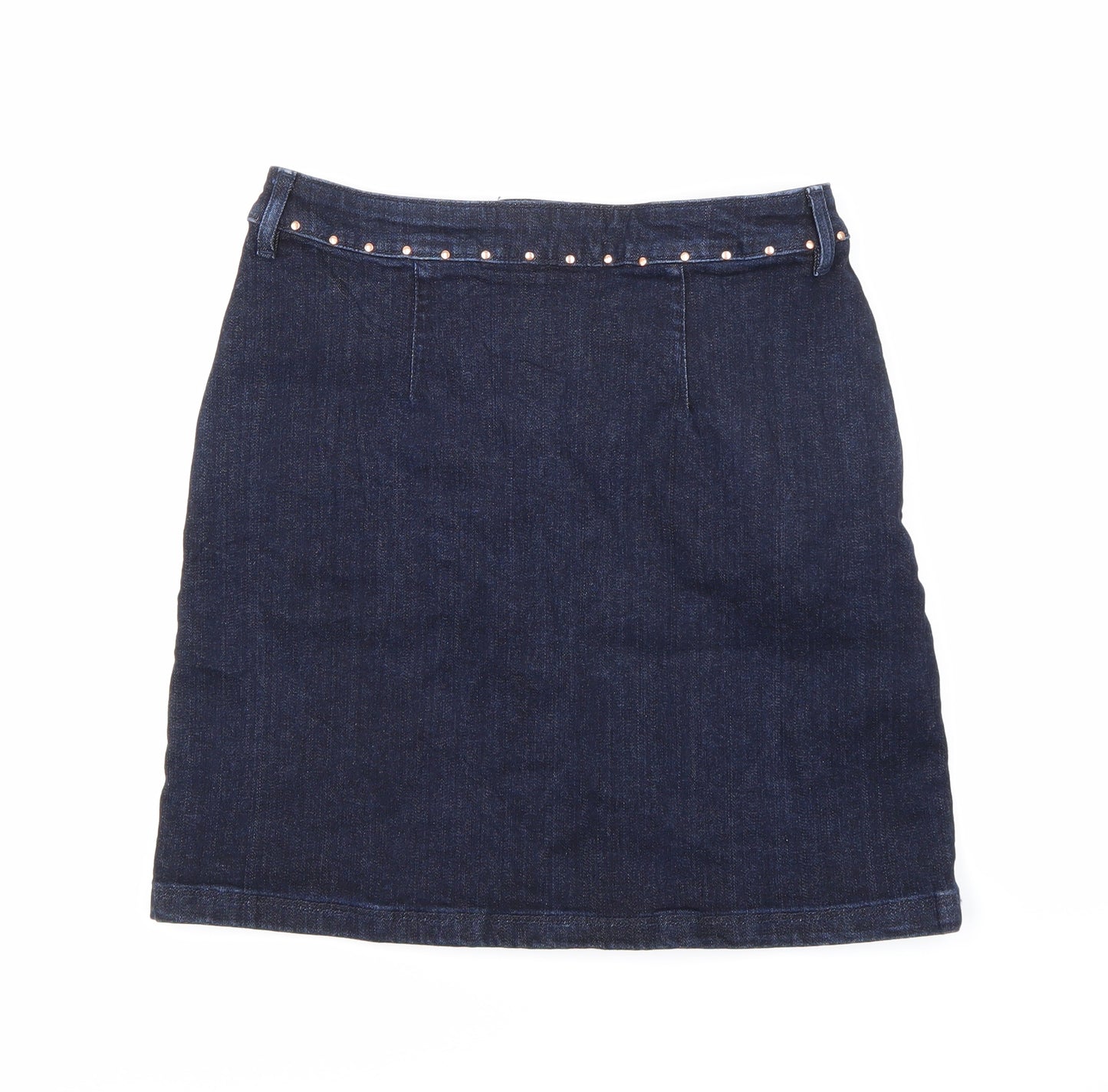 F&F Womens Blue  Denim Mini Skirt Size 10
