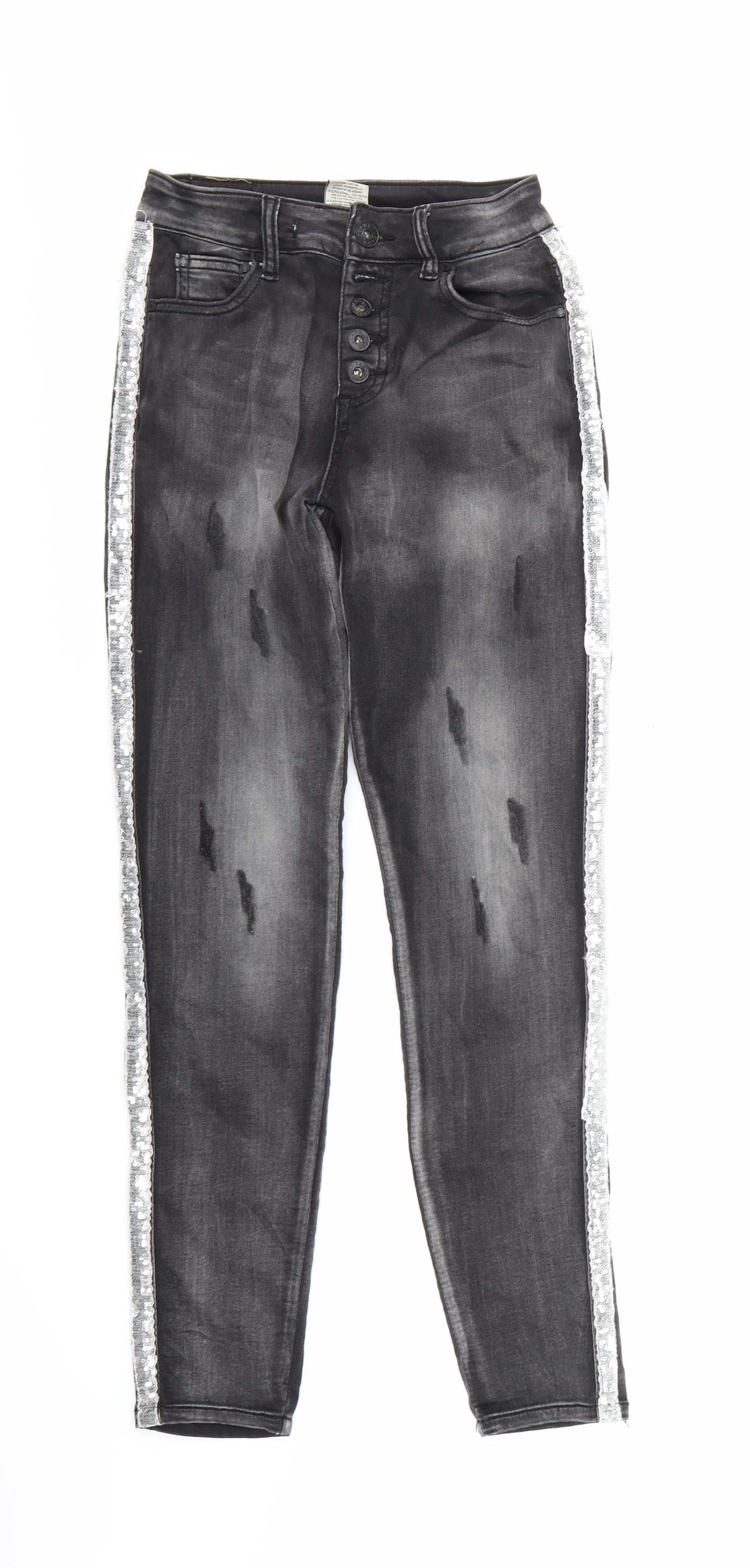 Hard Work Denim  Womens Grey  Denim Skinny Jeans  L29 in
