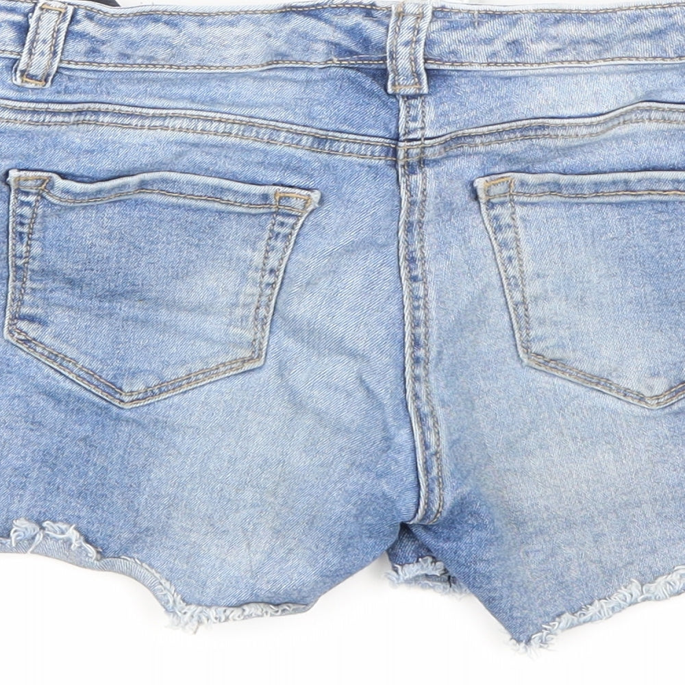 NEXT Girls Blue  Denim Hot Pants Shorts Size 10 Years