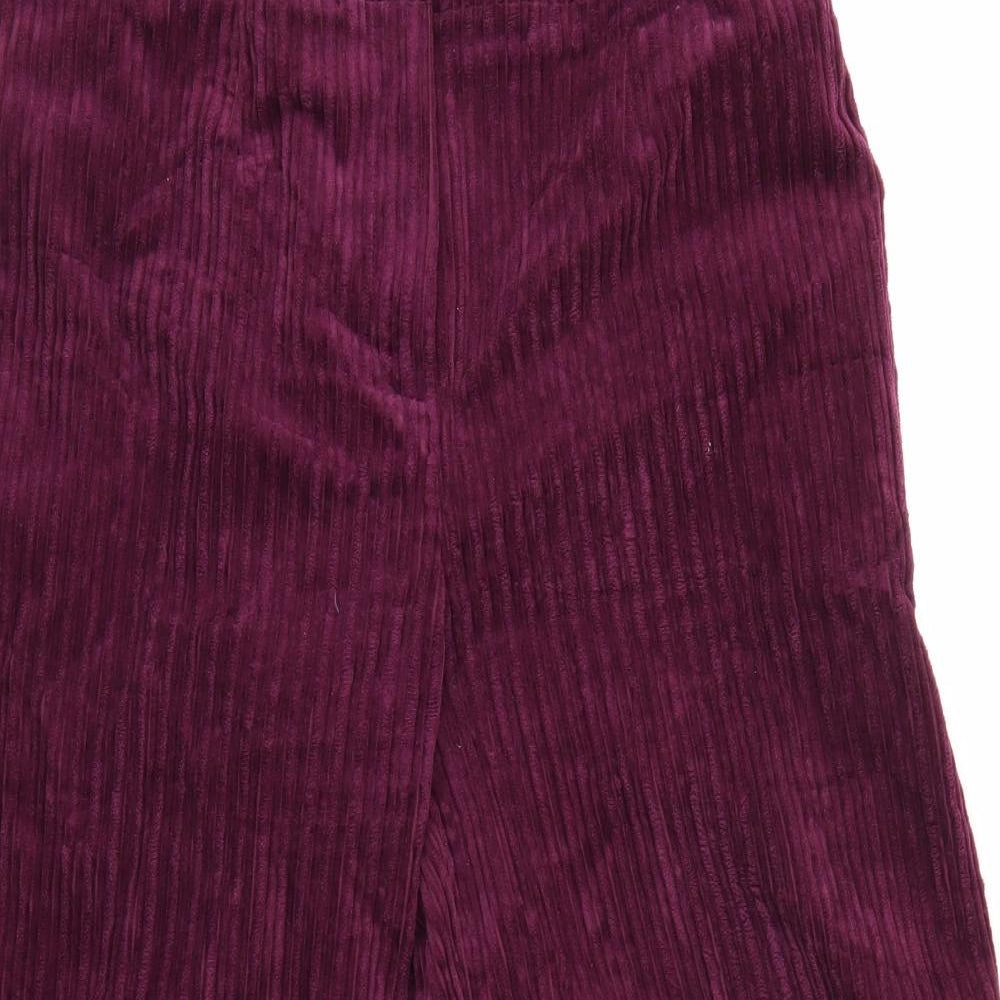 Marks and Spencer Womens Purple  Corduroy Trousers  Size 14 L22 in