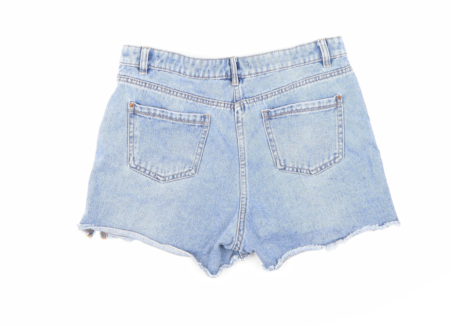 Matalan Womens Blue  Denim Hot Pants Shorts Size 10
