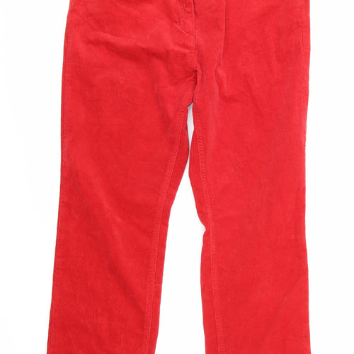 TU Womens Red   Trousers  Size 12 L27 in