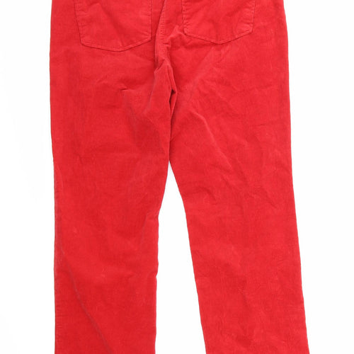 TU Womens Red   Trousers  Size 12 L27 in