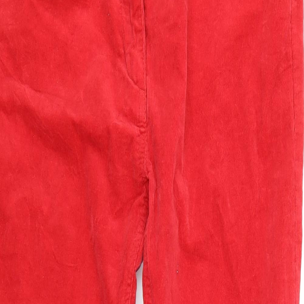 TU Womens Red   Trousers  Size 12 L27 in