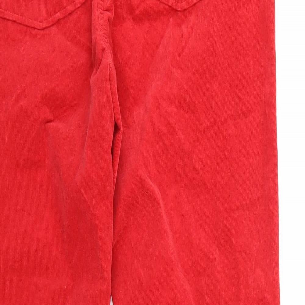 TU Womens Red   Trousers  Size 12 L27 in