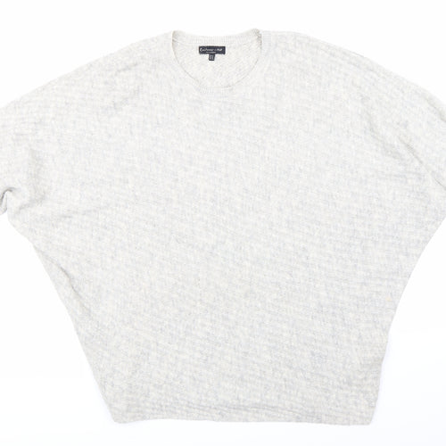 F&F Womens Grey  Knit Pullover Jumper Size 14