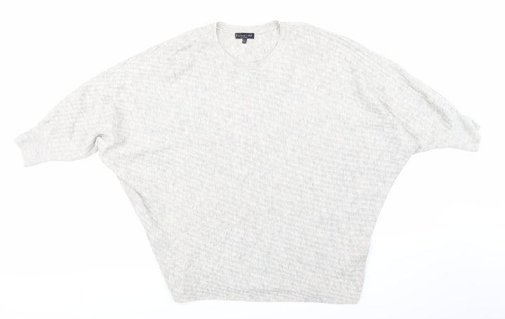 F&F Womens Grey  Knit Pullover Jumper Size 14