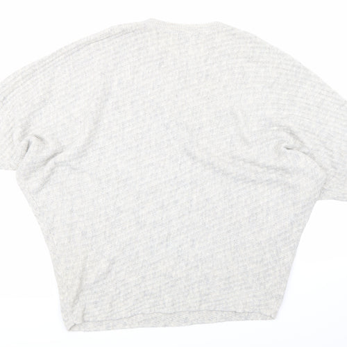 F&F Womens Grey  Knit Pullover Jumper Size 14