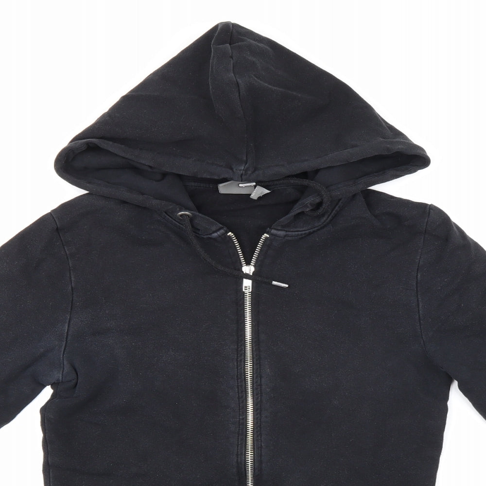 ASOS Mens Black   Full Zip Hoodie Size XS