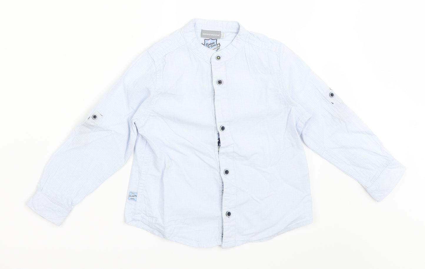 Sergent Major  Boys Blue   Jersey Button-Up Size 3 Years