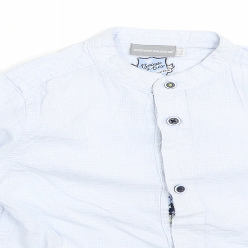 Sergent Major  Boys Blue   Jersey Button-Up Size 3 Years