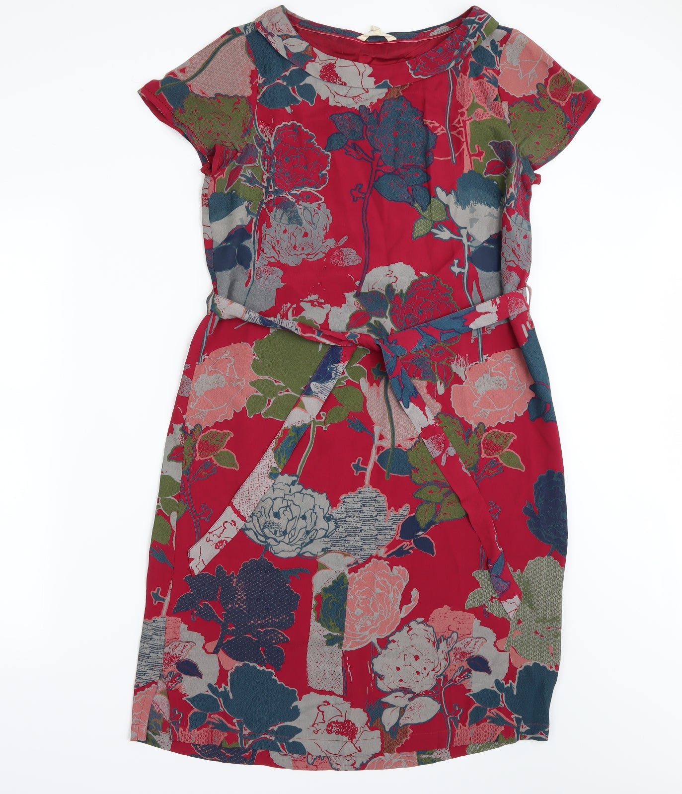 White stuff  Womens Red Floral  A-Line  Size 10