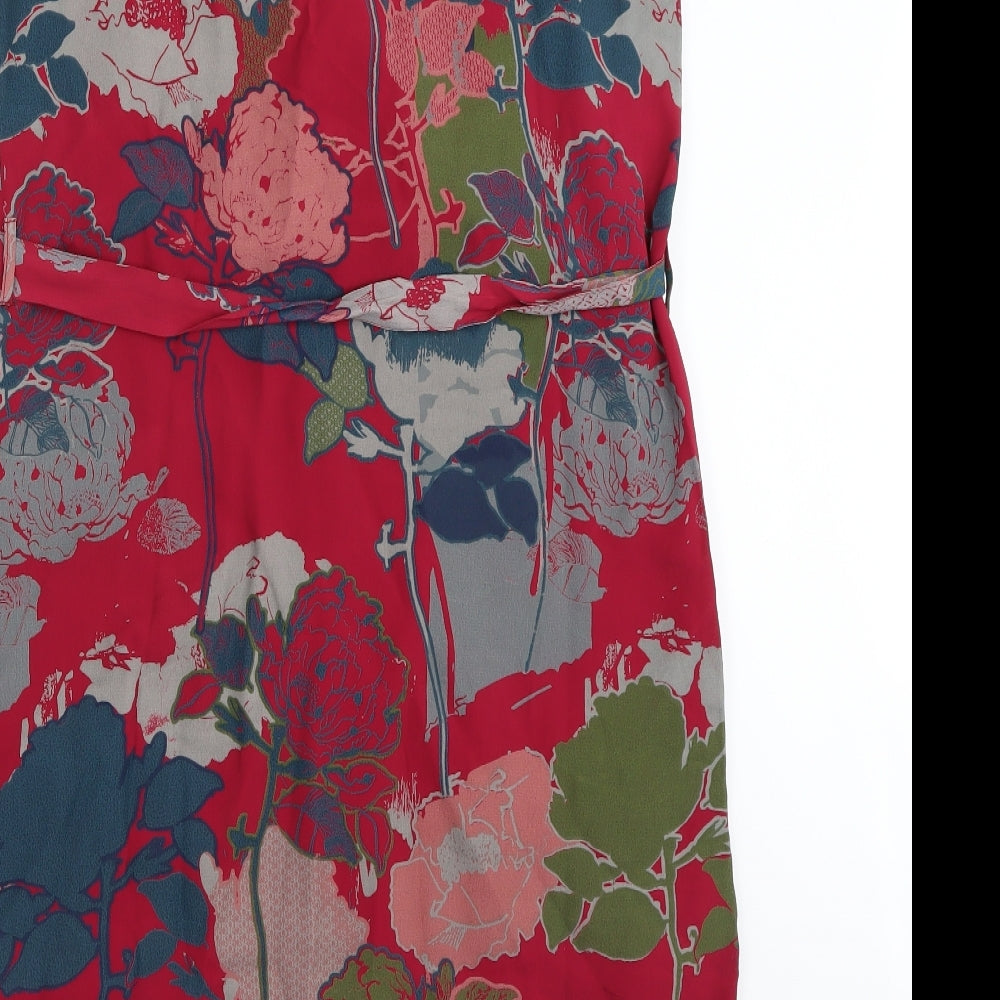 White stuff  Womens Red Floral  A-Line  Size 10