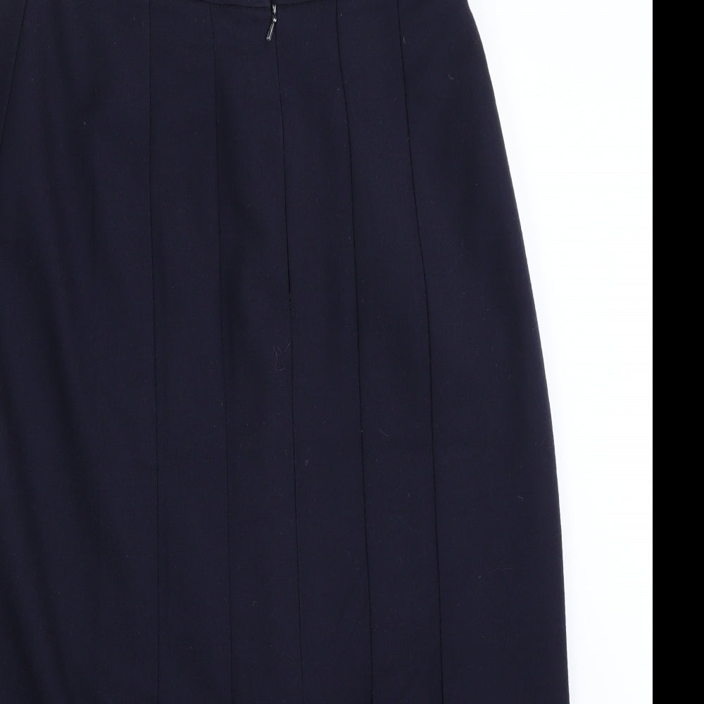Dani  Womens Blue   Pleated Skirt Size 14