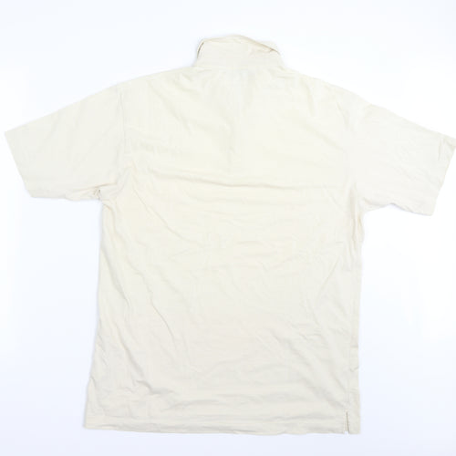 Marks and spencer  Mens Yellow Striped   Polo Size M