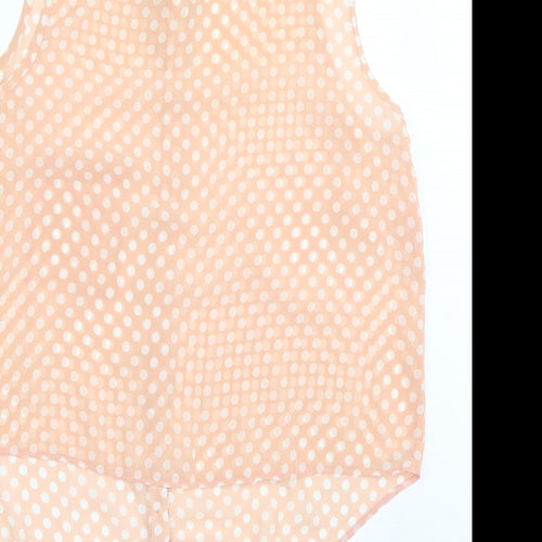 Newlook  Womens Pink Polka Dot  Basic Blouse Size 12